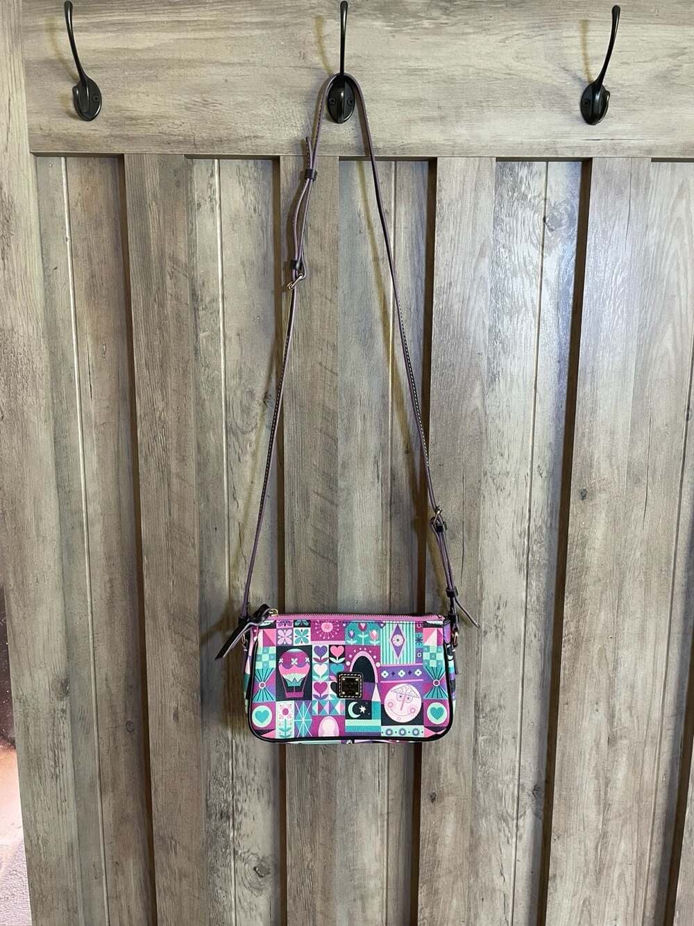 Disney Parks x Dooney & Bourke It's a Small World Pouchette Crossbody